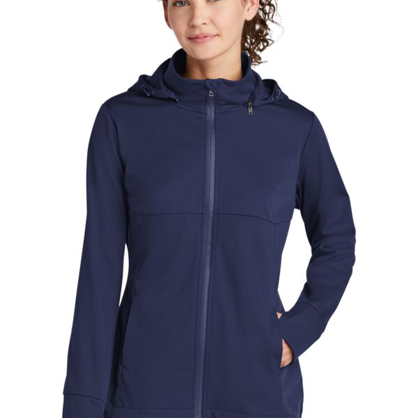 Ladies Hooded Soft Shell Jacket Thumbnail